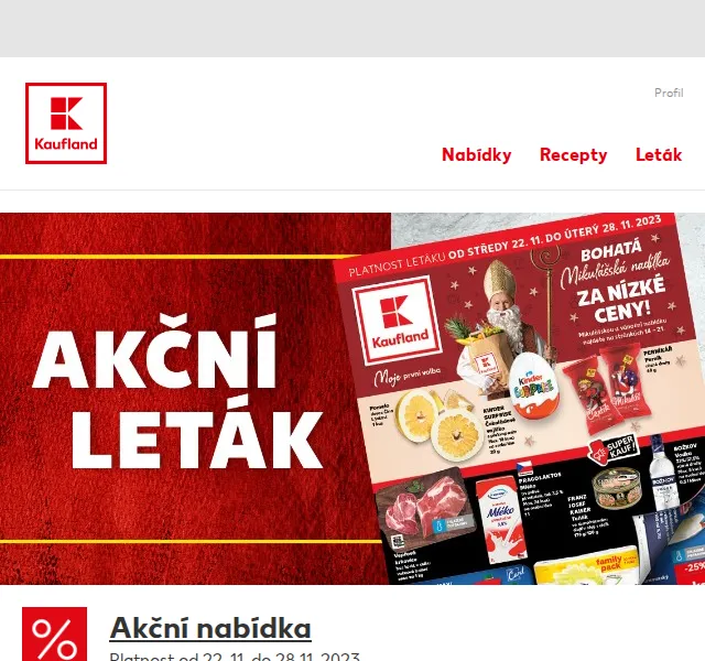 Kaufland: Vánoční sladkosti – Orion, Kinder, čokoláda – červenec 2026 | Nuslet.cz