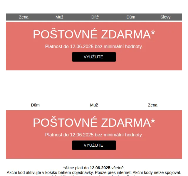 bonprix: Doprava zdarma na celý nákup – červenec 2026 | Nuslet.cz