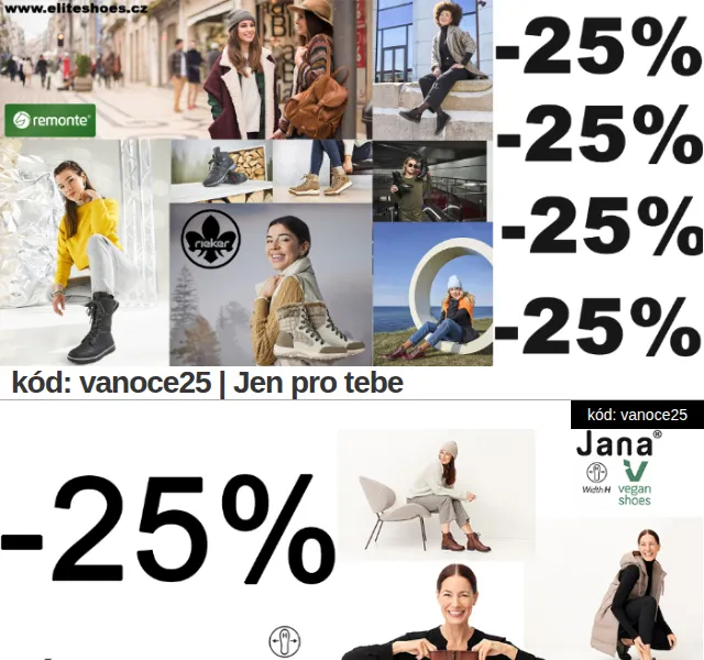 Eliteshoes: Sleva 25 % na vše – červen 2026 | Nuslet.cz