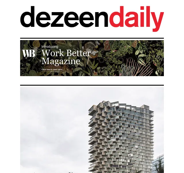 Dezeen Daily: Architektonické novinky a design – červen 2026 | Nuslet.cz