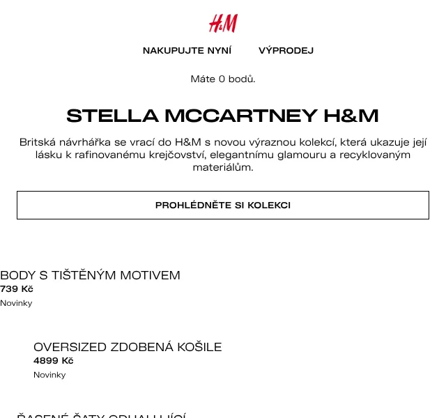 H&M Fashion: Stella McCartney kolekce – květen 2026