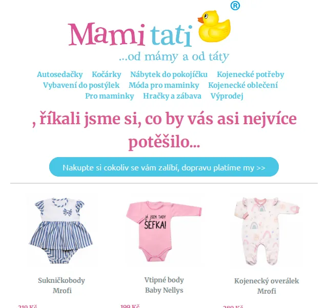 Mamitati: Dětské oblečení a hračky Baby Nellys – červen 2026 | Nuslet.cz