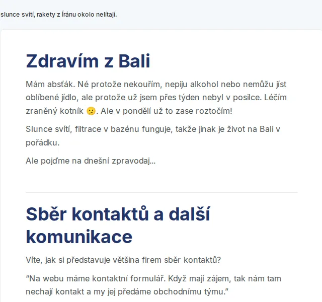 David Lörincz: AI analýza krve a tipy na chůzi – červen 2026 | Nuslet.cz