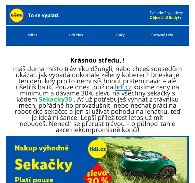Lidl: Sekačky -30 % + kuchyňské vybavení – červen 2026 | Nuslet