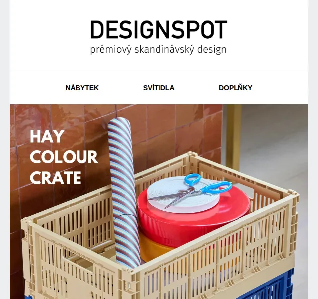 DESIGNSPOT: Barevné úložné boxy HAY Colour Crate – červen 2026 | Nuslet.cz