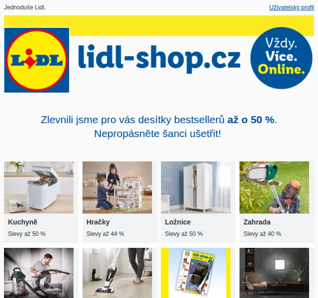 Lidl: Slevy až 50 % v zářijovém magazínu – červen 2026 | Nuslet.cz