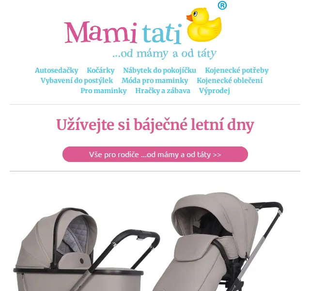 Mamitati.cz: kočárek Cavoe Moi 18 869 Kč – červen 2026 | Nuslet.cz