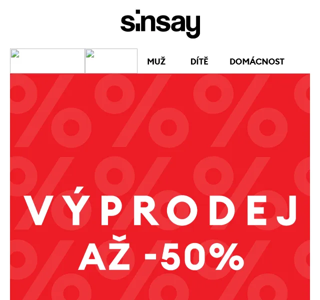 Sinsay: Výprodej až -50 % na 3000+ produktů – červen 2026 | Nuslet.cz