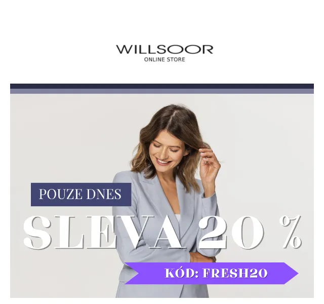 Košile Willsoor: 20% sleva na vše – červen 2026 | Nuslet.cz