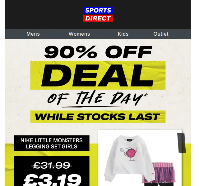 Sportsdirect.com: 90% sleva na Nike set pro děti – červen 2026 | Nuslet.cz