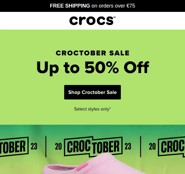 Crocs: slevy až 50 % v Croctober výprodeji – červen 2026 | Nuslet.cz