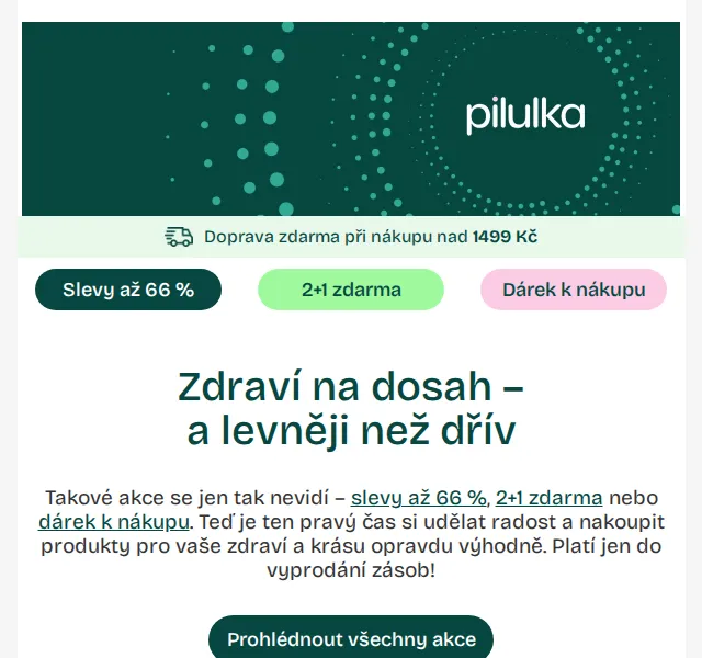 Májové slevy až 66 % na vitamíny a doplňky - Pilulka.cz