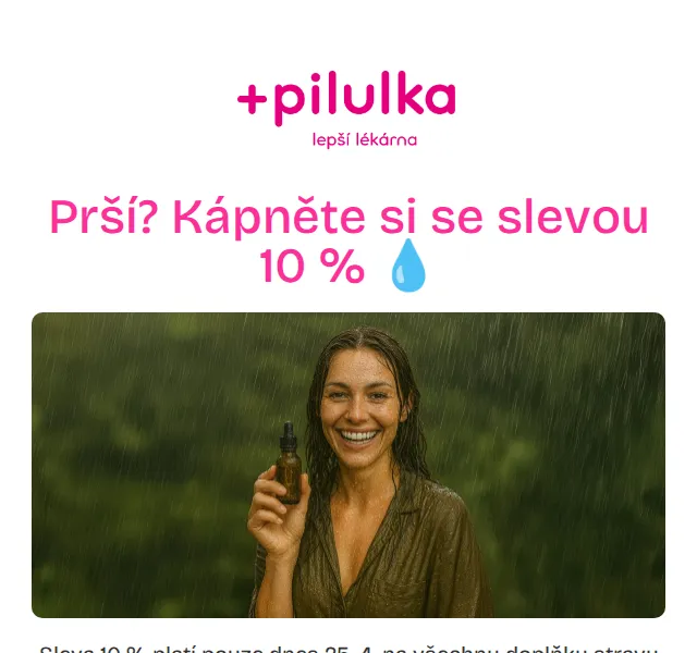 Pilulka.cz: Sleva 10 % na tinktury – červen 2026 | Nuslet.cz