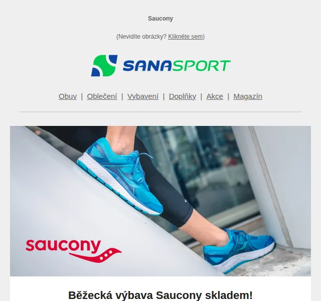 Sanasport: Saucony boty a oblečení –40–80 % – červen 2026 | Nuslet.cz