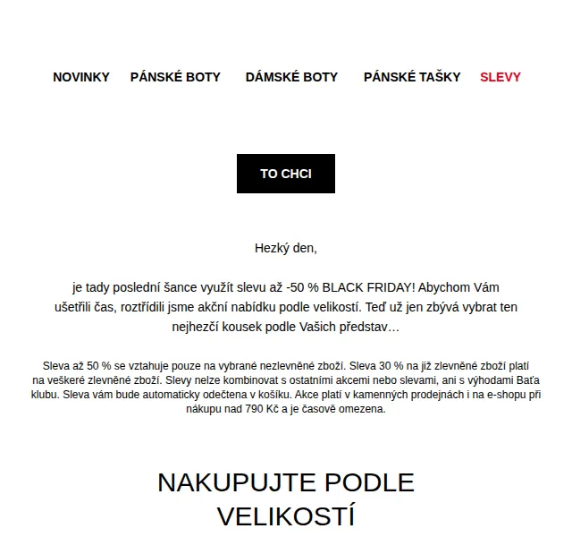 Baťa: BLACK FRIDAY sleva až -50 % – červen 2026 | Nuslet.cz