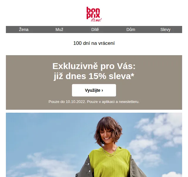Bonprix: 15% sleva na podzimní módu – říjen 2022 | Nuslet.cz