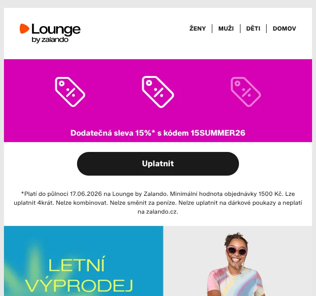 Lounge by Zalando: letní výprodej až -85 % – červen 2026