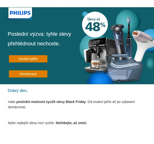 Philips: Slevy Black Friday až 50 % – červenec 2026 | Nuslet.cz