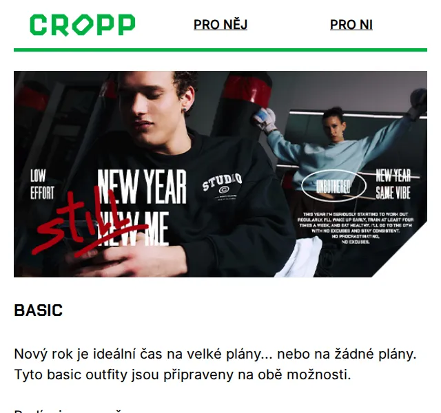 Cropp: Basic kolekce – duben 2026 | Nuslet.cz