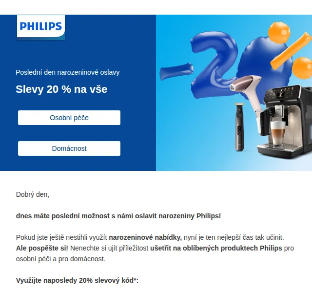 Philips: sleva 20 % na vše – červen 2024 | Nuslet.cz