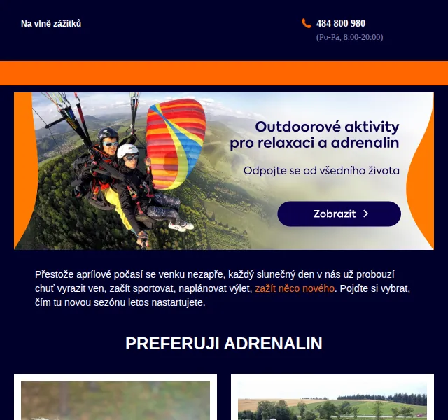 Adrop: Zážitky outdoor a adrenalin – červen 2026 | Nuslet.cz