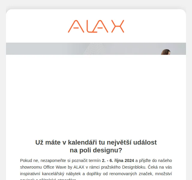 ALAX nábytek: Designblok 2024 v showroomu – říjen 2024 | Nuslet.cz