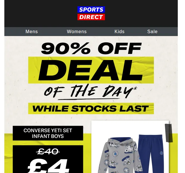 Sportsdirect.com: 90% sleva na Converse soupravu – červenec 2026 | Nuslet.cz