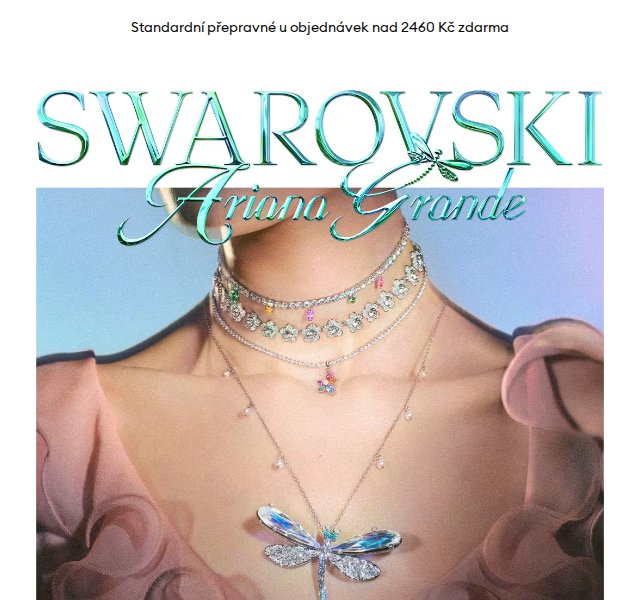 Swarovski: Kolekce Ariana Grande – Náhrdelníky – Duben 2026