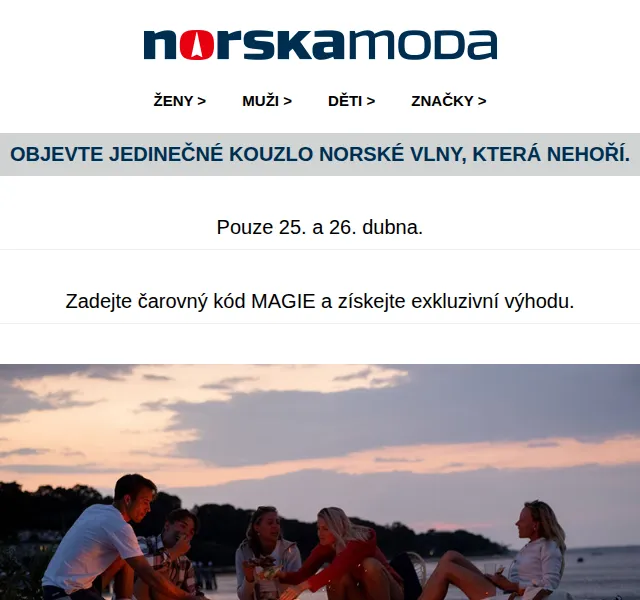 Norskamoda.cz: Sleva až 24 % na norské oblečení – červenec 2026 | Nuslet.cz