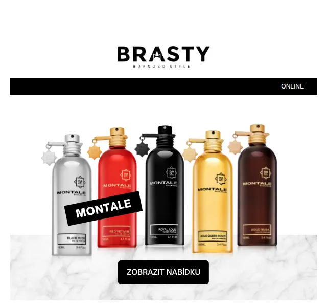 BRASTY.cz: Montale parfémy s extra slevou – červenec 2022 | Nuslet.cz