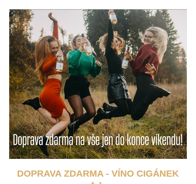 Víno Cigánek: doprava zdarma na vše – červen 2026 | Nuslet.cz