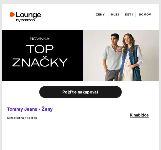Lounge by Zalando: Tommy Jeans a New Balance až 80 % – červen 2026 | Nuslet.cz