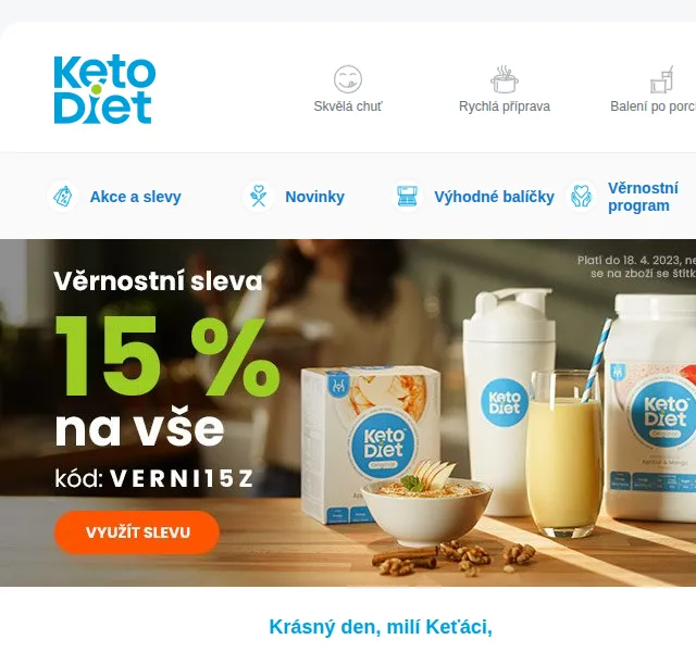 KetoDiet: 15% sleva na vše – duben 2023 | Nuslet.cz