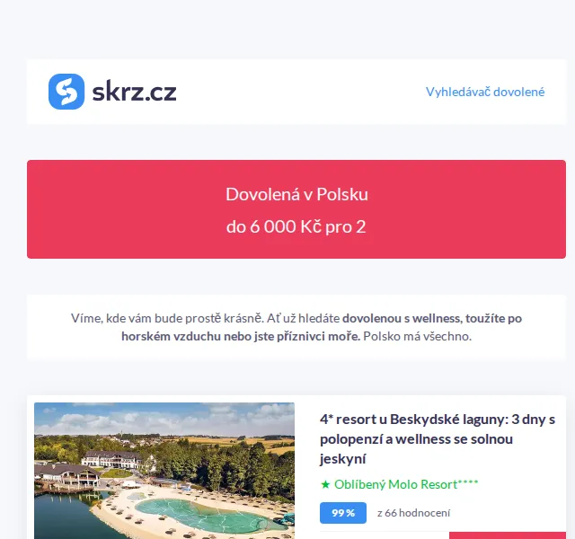 Vánoce na Skrz: dovolená v Polsku do 6 000 Kč – červenec 2026 | Nuslet.cz