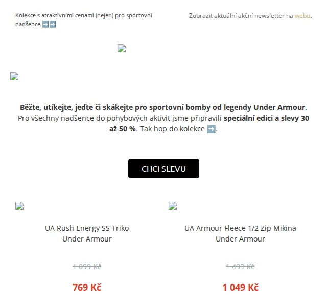 UrbanStore: Under Armour se slevami 30 až 50 % – červen 2026 | Nuslet.cz