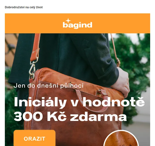 Bagind: RAZENÍ iniciál ZDARMA (ušetříte 300 Kč) – červen 2026 | Nuslet.cz