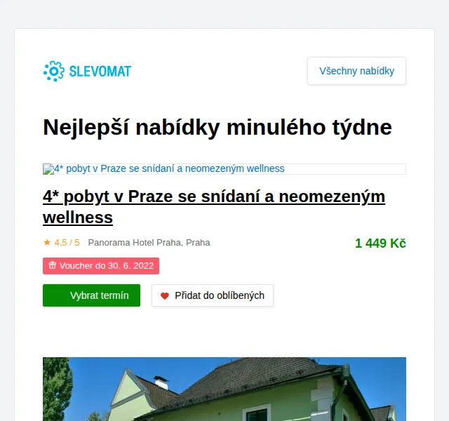Slevomat: Pobyt ve 4* hotelu Panorama se snídaní a wellness od 1 449 Kč – červen 2026 | Nuslet.cz