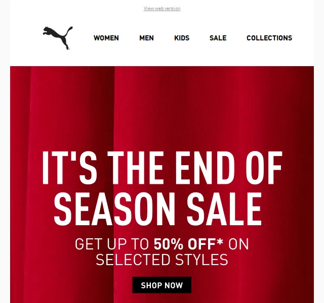 PUMA: End of Season Sale až 50 % – červen 2026 | Nuslet.cz