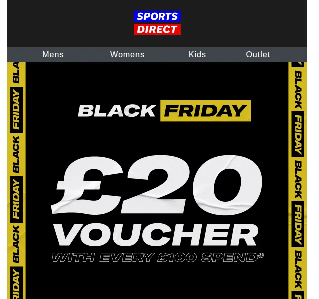 Sportsdirect: £20 voucher na novinky – červen 2026 | Nuslet.cz