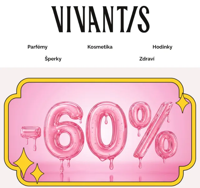 Vivantis.cz: -60 % totální výprodej – červenec 2026