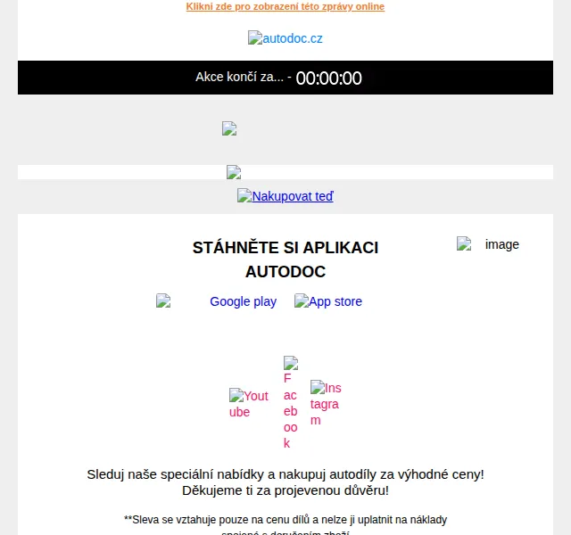 Autodoc.cz: Tlumiče pérování 40 % sleva – červen 2026 | Nuslet.cz