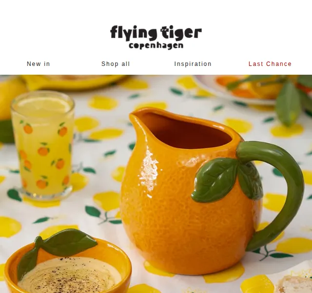 Flying Tiger Copenhagen: citrusová dekorační kolekce – červen 2026 | Nuslet.cz