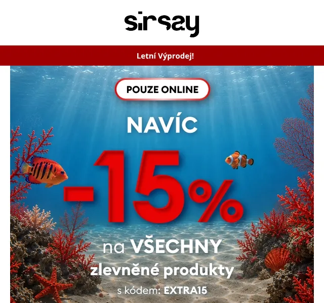Sinsay: Letní výprodej až -50% + extra -15% – červenec 2026