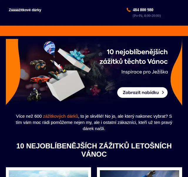 Adrop: 10 nejoblíbenějších vánočních zážitků – červen 2026 | Nuslet.cz