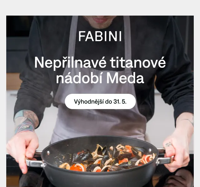 Jan Fabini: Titanové nádobí Meda s úsporou 2 095 Kč – červen 2026 | Nuslet.cz