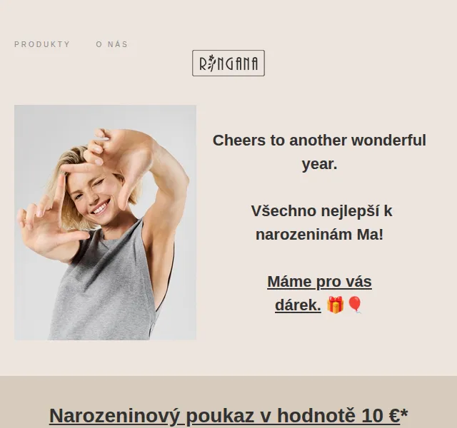 RINGANA: Narozeninová sleva 10 € – červen 2026 | Nuslet.cz