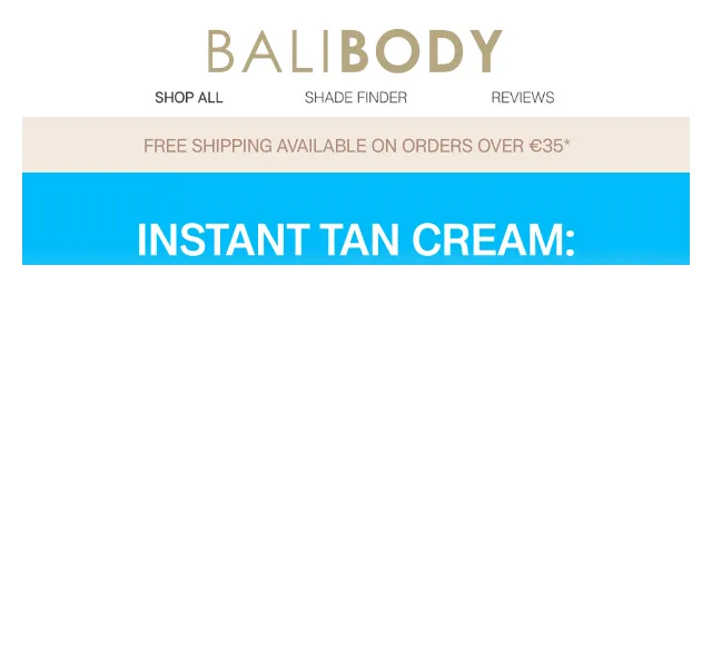 Bali Body: Instant Tan Cream – Cena a slevy | Červenec 2026 | Nuslet.cz