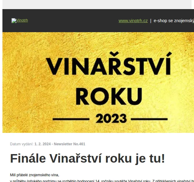 Vinotrh: Degustační sety finalistů Vinařství roku – červenec 2026 | Nuslet.cz