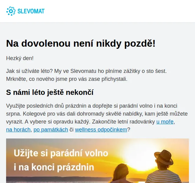 Slevomat: Last minute pobyty a podzimní volno – červenec 2026 | Nuslet.cz
