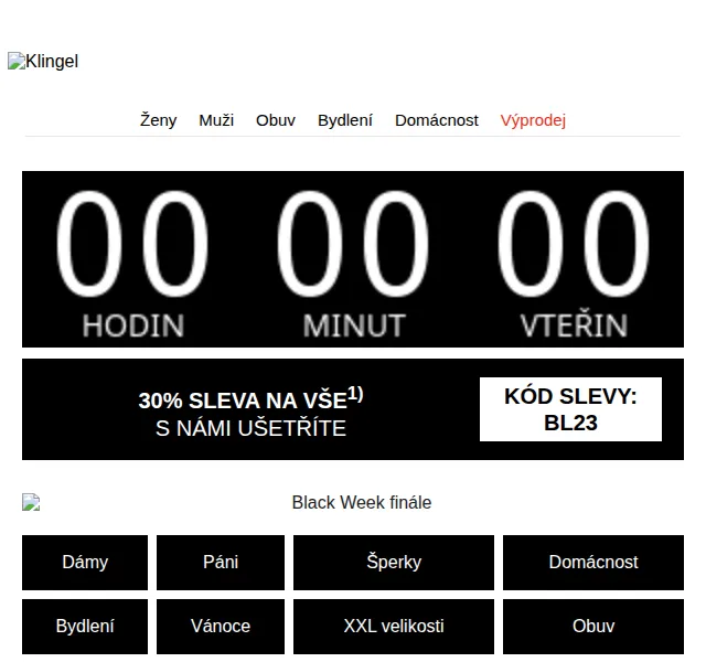 KLiNGEL: 30% sleva na vše – listopad 2023 | Nuslet.cz